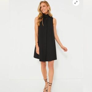 Tuckernuck | NEW Black Sleeveless Charlie Shirt Preppy Mini Dress Size M